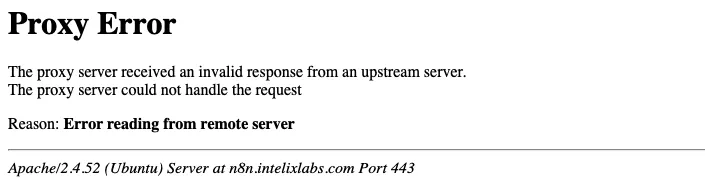 Apache Proxy
