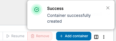 Portainer Deploy success