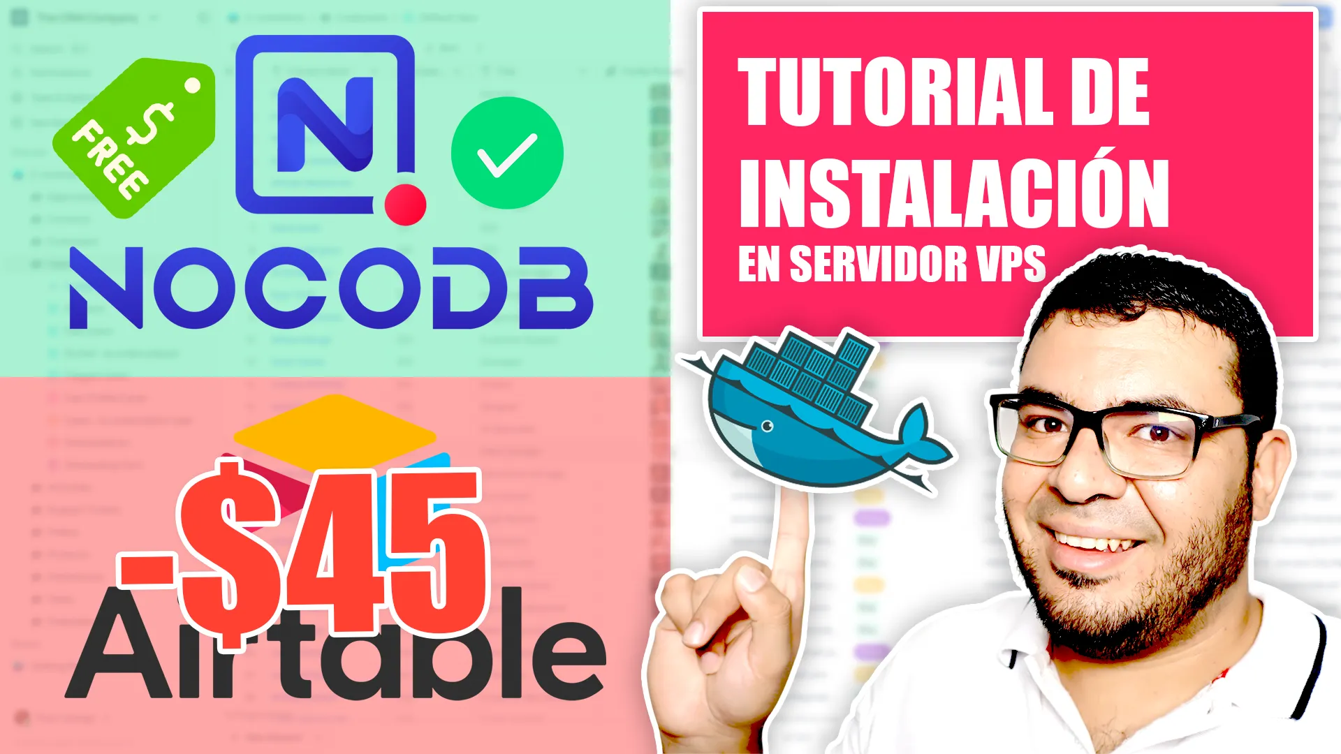 Videotutorial: Cómo instalar NocoDB con Docker